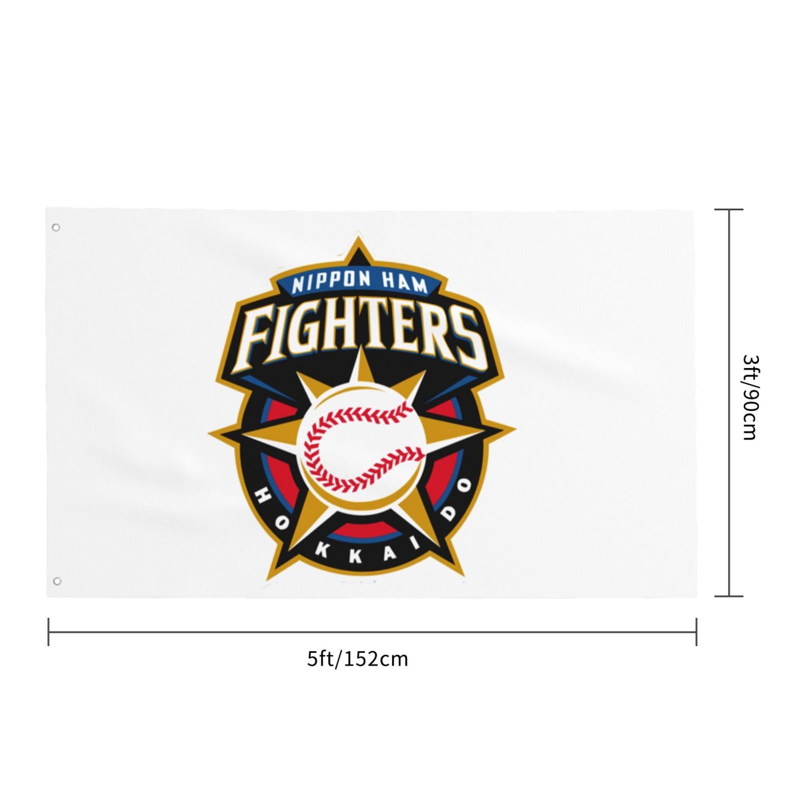 Amazon.co.jp: 旗 応援 北海道日本ハムファイターズ 野球の旗 スポーツ
